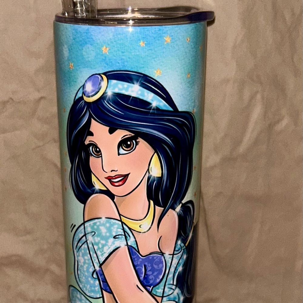 Princess Jasmine Tumbler with Straw